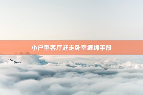 小户型客厅赶走卧室缠绵手段